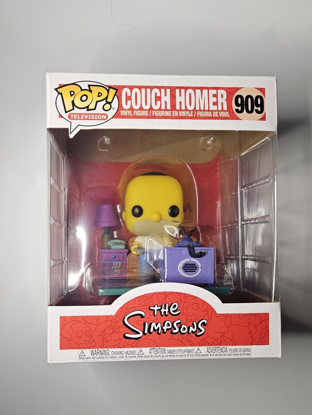 Funko Pop! Television The Simpsons Couch Homer 909 Vinyl Figure with Protector
